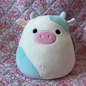 Belana Squishmallow - 8” Blue Spring Cow Squishmallows Plush Easter Gift